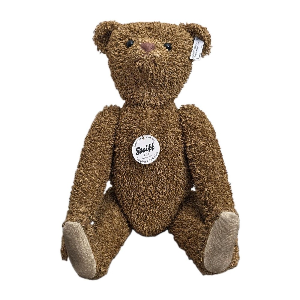 Steiff Paper Teddy Bear 1919 Replica 2010 Club Edition 0082/3000 No Box 12.5in
